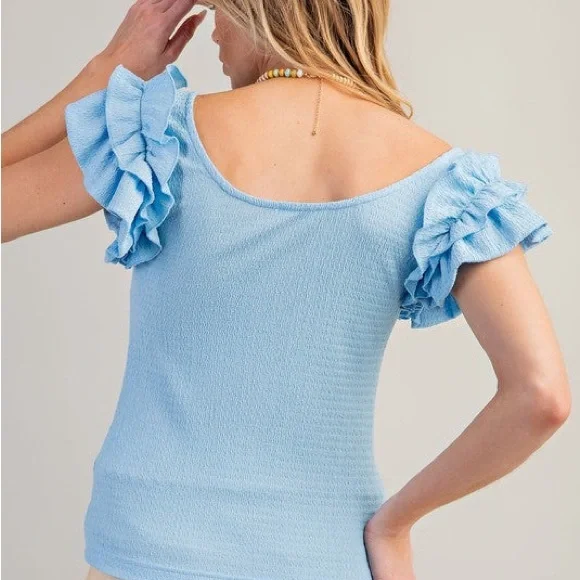 Easel Ruffle top - Picture 3 of 3